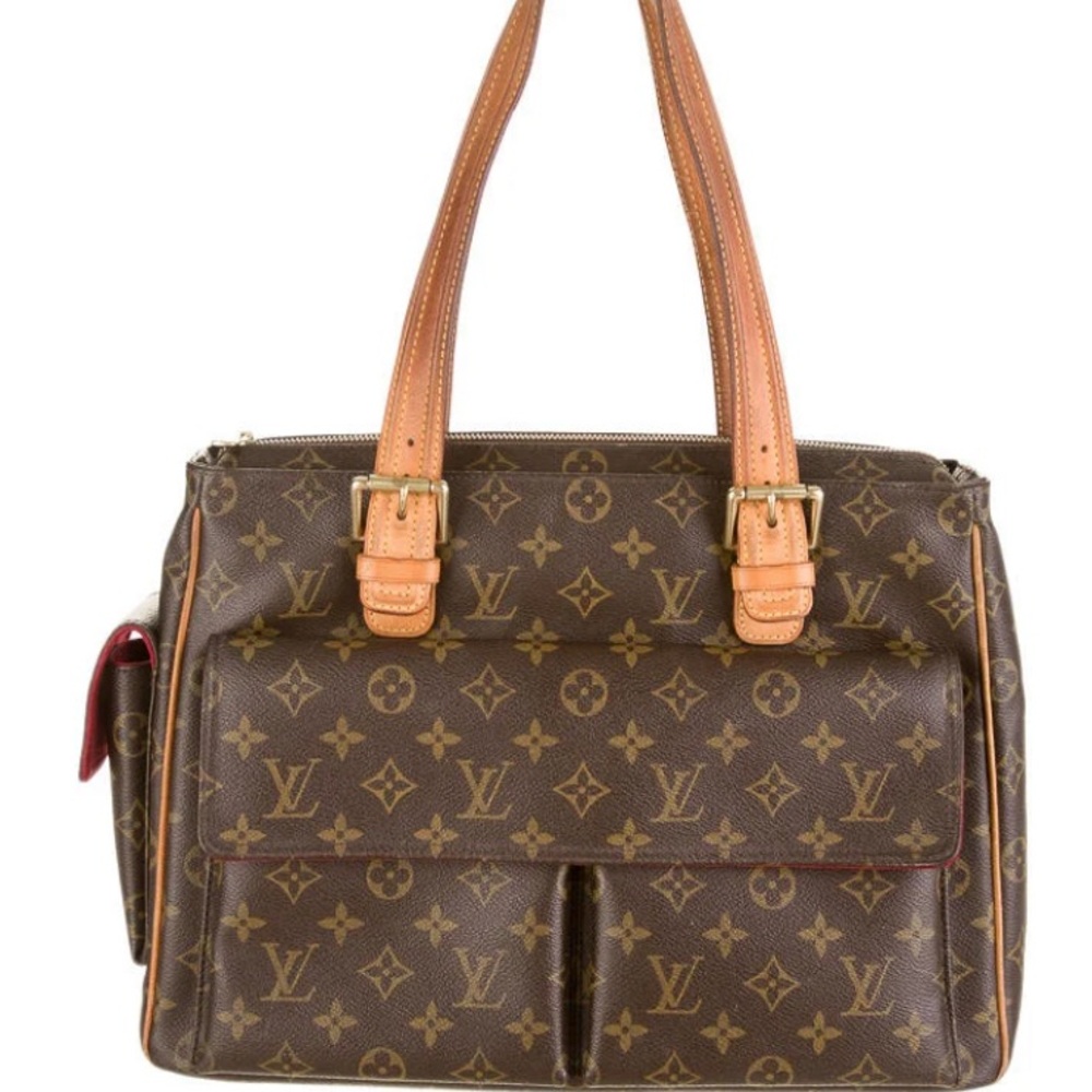 Louis Vuitton Brown and Tan Monogram Shoulder Bag